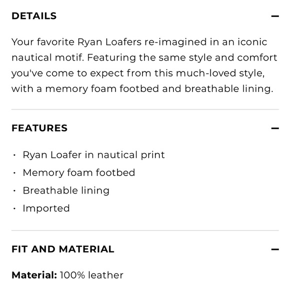 Talbots Ryan Nautical Print Navy Blue Women’s Loafers Flats - Picture 4 of 9